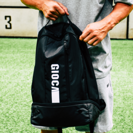 MACARTHUR RAMS BLACK BACKPACK with Heat Pressed Logo