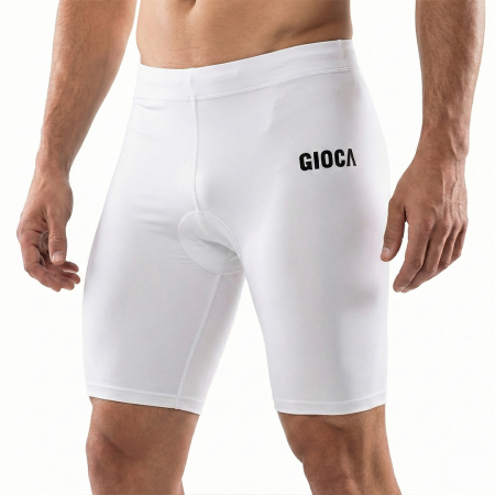 BRISBANE CITY COMPRESSION SHORTS WHITE