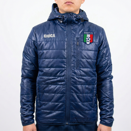 BRISBANE CITY INVERNO JACKET NAVY with BCFC LOGO