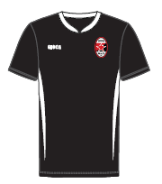 PERTH REDSTAR FC TRAINING JERSEY - HONVED BLACK WITH CLUB CREST