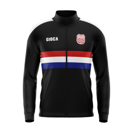 GWELUP CROATIA SOCCER CLUB - TRACK JACKET BLACK