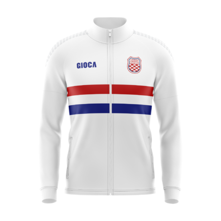 GWELUP CROATIA SOCCER CLUB - TRACK JACKET WHITE