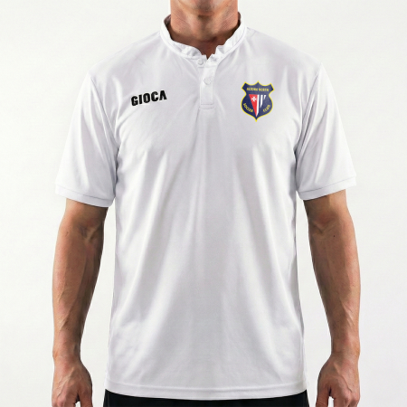 ALTONA NORTH SC WHITE COLLARLESS POLO