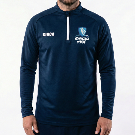 MAGIC UNITED TFA 1/4 ZIP JUMPER NAVY