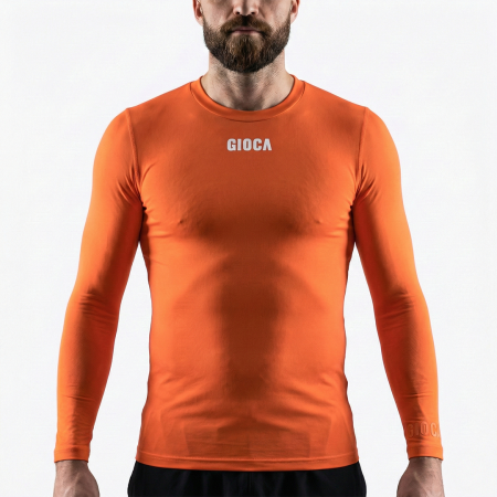 MPU COMPRESSION L/S TOP ORANGE