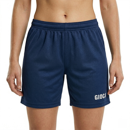 WOMENS CUT NAVY TRAINING SHORTS LUSTICA
