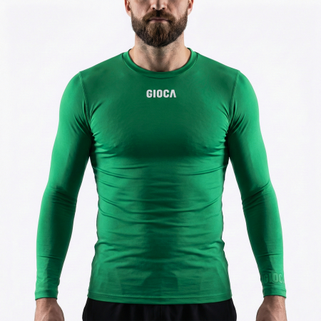 BENTLEIGH GREENS COMPRESSION L/S TOP EMERALD GREEN - HOME