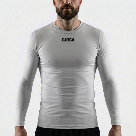COOMERA FC 11 COMPRESSION L/S TOP LIGHT GREY
