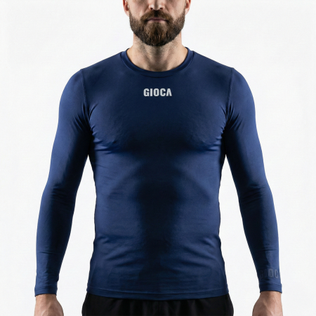 BENTLEIGH GREENS COMPRESSION L/S TOP NAVY - TRAINING