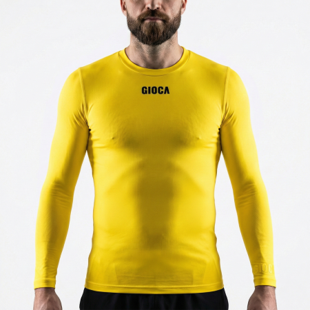 BENTLEIGH GREENS COMPRESSION L/S TOP YELLOW - GK HOME