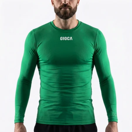 BENTLEIGH GREENS COMPRESSION L/S TOP EMERALD GREEN - HOME