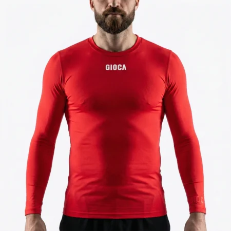 WOLLONGONG WOLVES FC 14 COMPRESSION L/S TOP RED