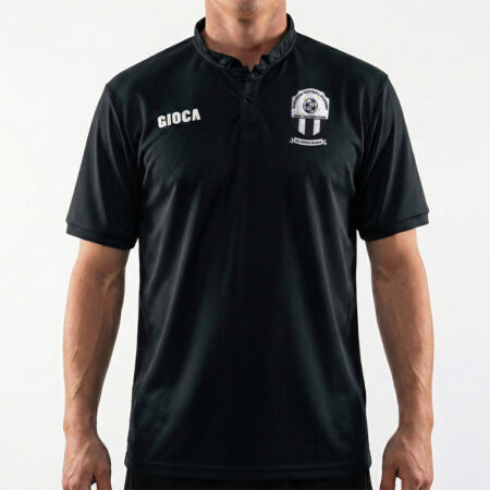 EFA COLLARLESS POLO BLACK