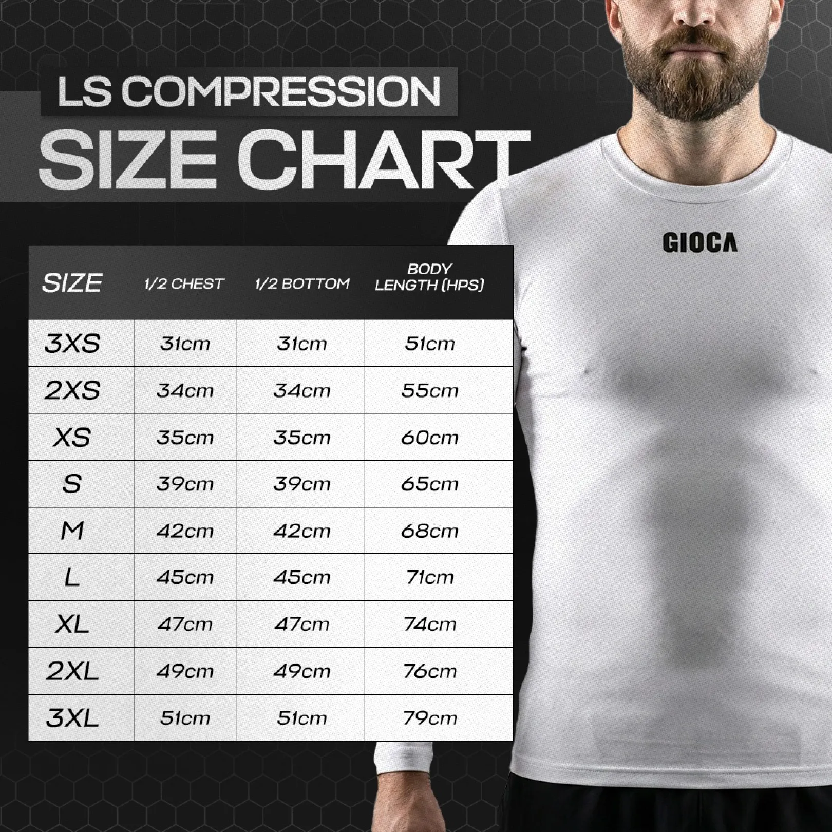 LS Compression Size Chart